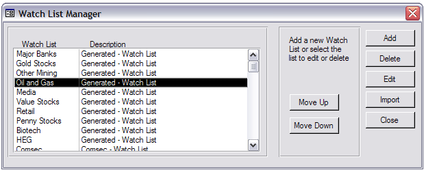 Watch List Manager Picture